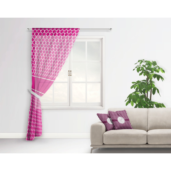 Custom Design - Sheer Curtain With Window and Rod - in Room Matching Pillow