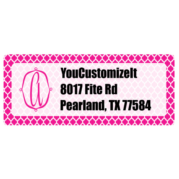 Custom Moroccan Return Address Labels (Personalized)