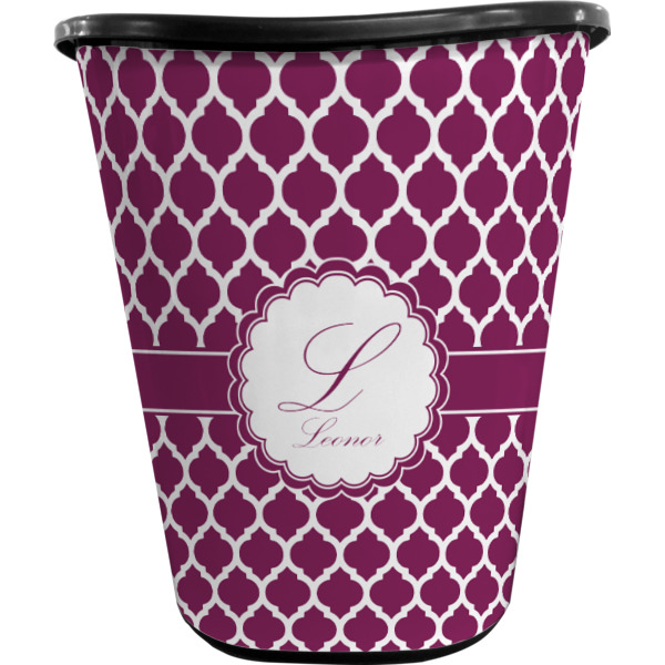 Custom Design - Waste Basket - Black - Front