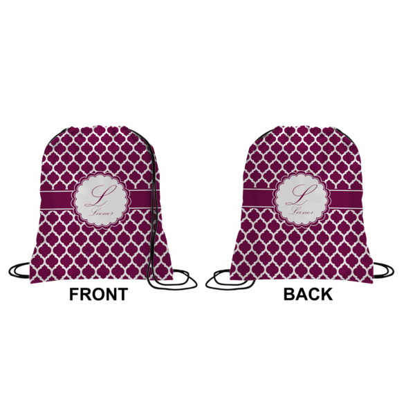 Custom Design - Drawstring Backpack Front & Back Medium