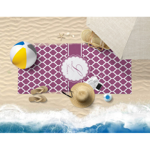 Custom Design - Beach Towel - Lifestyle on Beach