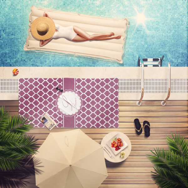 Custom Design - Beach Towel - Lifestyle at Pool