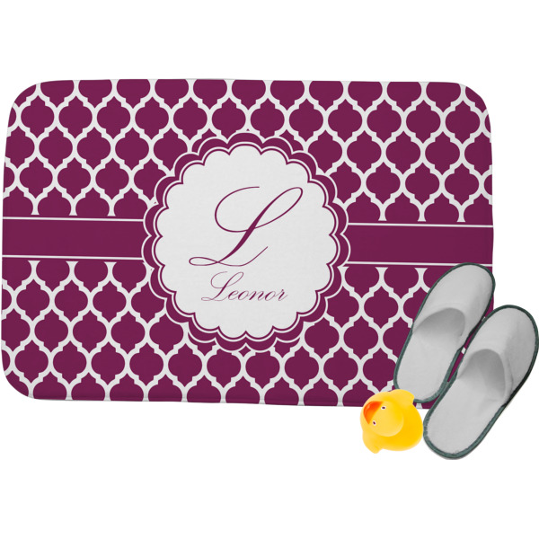 Custom Moroccan Memory Foam Bath Mat (Personalized)