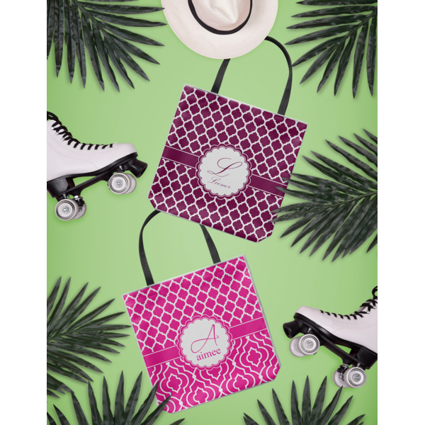 Custom Design - Canvas Tote Lifestyle Front and Back- 13x13