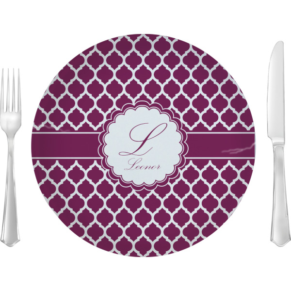 Custom Design Your Own 10" Glass Lunch / Dinner Plate