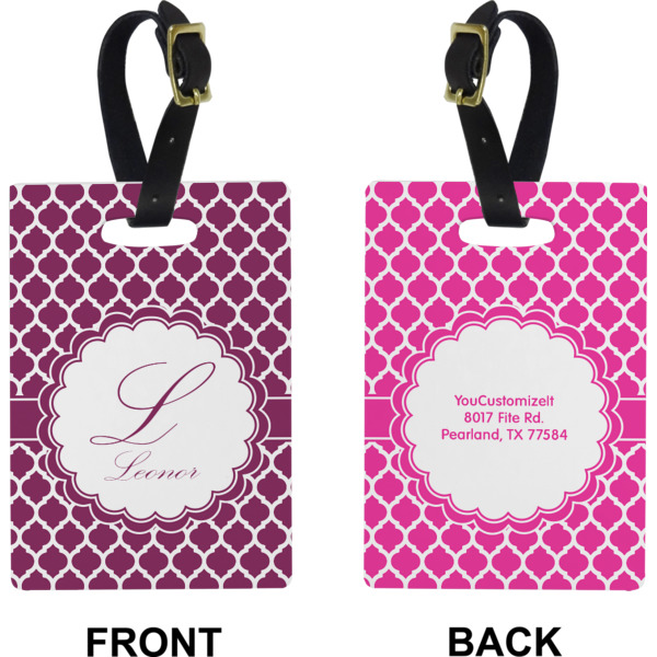 Custom Design - Rectangle Luggage Tag (Front + Back)