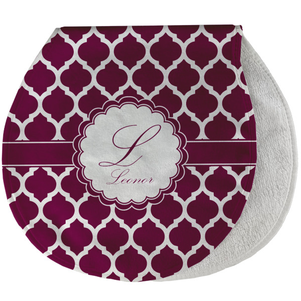 Custom Moroccan Burp Pad - Velour w/ Name and Initial