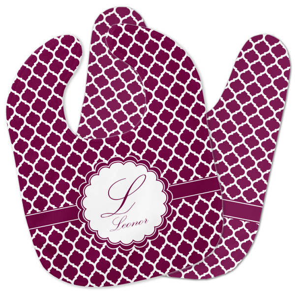 Custom Moroccan Baby Bib w/ Name and Initial