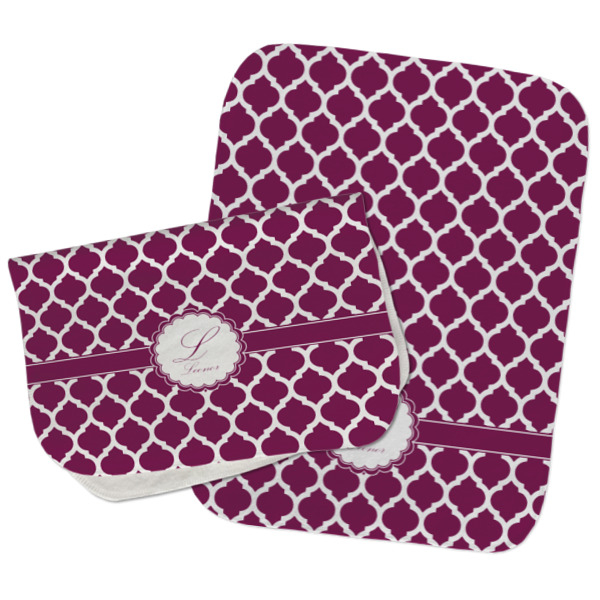 Custom Design - Two Rectangle Burp Cloths - Open & Folded