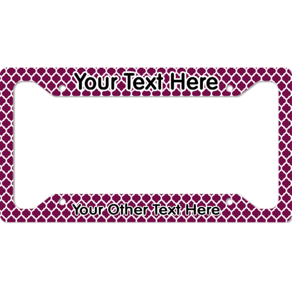 Custom Moroccan License Plate Frame (Personalized)