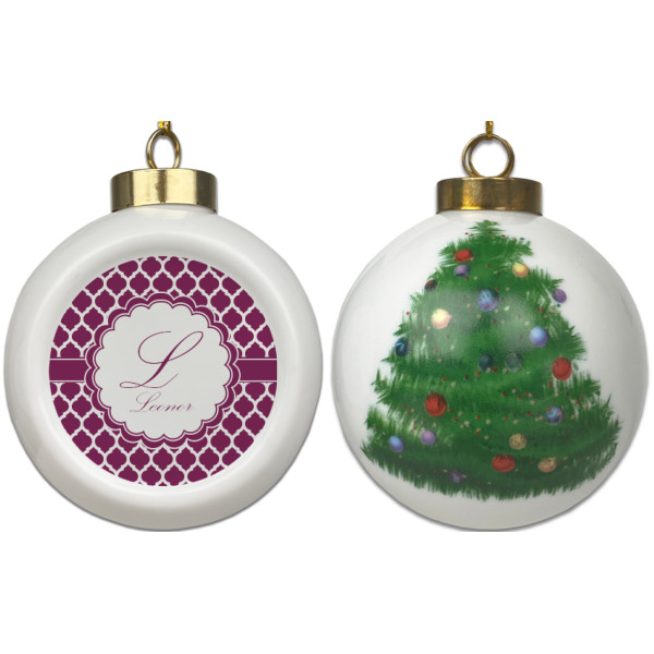 Custom Design - Ceramic Christmas Ornament - X-Mas Tree (APPROVAL)
