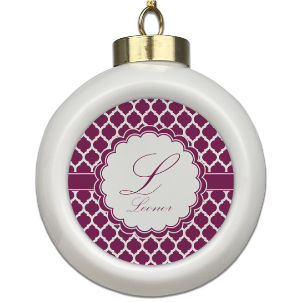 Custom Design Your Own Ceramic Ball Ornament
