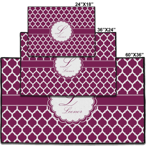 Custom Design - Door Mats - Size Comparison