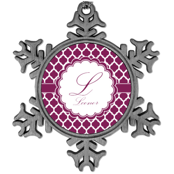 Custom Design Your Own Vintage Snowflake Ornament