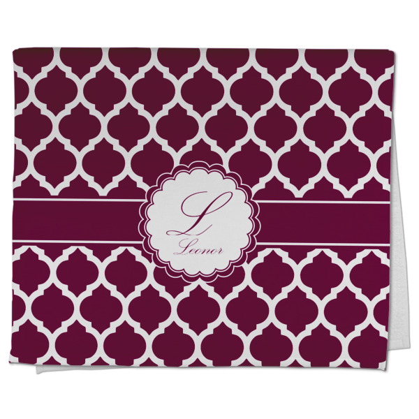 Custom Moroccan Kitchen Towel - Poly Cotton w/ Name and Initial