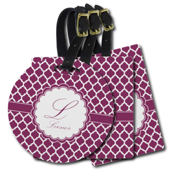 Custom Moroccan Plastic Luggage Tag (Personalized)