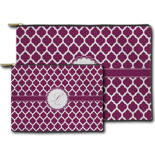 Custom Design - Zippered Pouches - Size Comparison