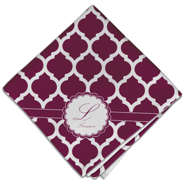 Custom Moroccan Cloth Dinner Napkin - Single w/ Name and Initial