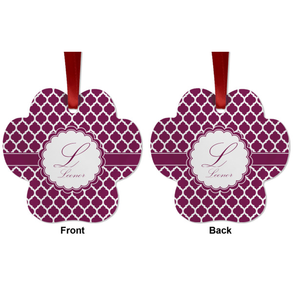 Custom Design - Metal Paw Ornament - Front and Back