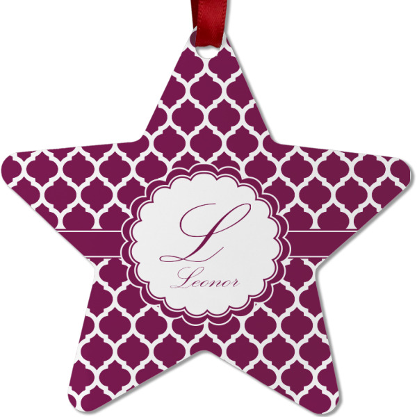 Custom Design - Metal Star Ornament - Front