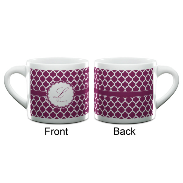 Custom Design - Double Shot Espresso Cup - Single - Front & Back