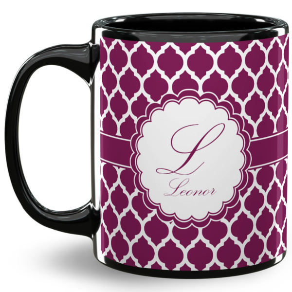 Custom Moroccan 11 Oz Coffee Mug - Black (Personalized)