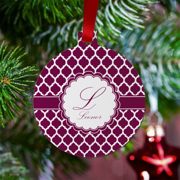 Custom Design - Metal Ball Ornament - Lifestyle