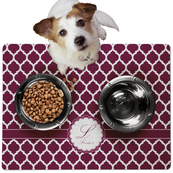 Custom Design - Dog Food Mat - Medium LIFESTYLE