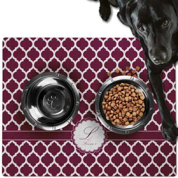 Custom Design - Dog Food Mat - Large LIFESTYLE