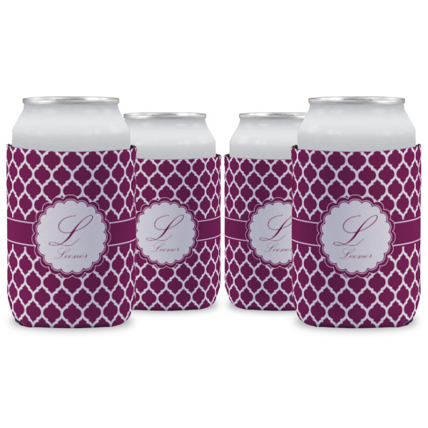 Custom Moroccan Can Cooler (12 oz) - Set of 4 w/ Name and Initial