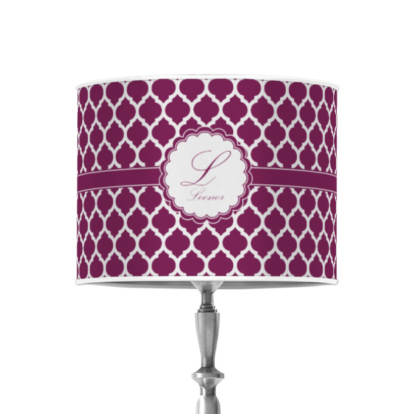 Custom Design - 8" Drum Lampshade - ON STAND (Poly Film)