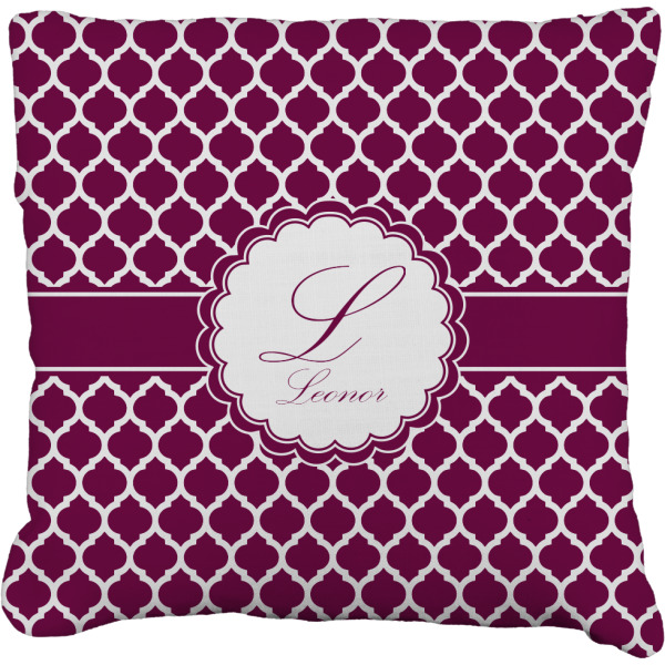 Custom Moroccan Faux-Linen Throw Pillow 16" (Personalized)