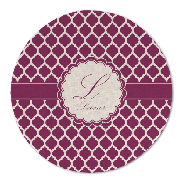 Custom Moroccan Round Linen Placemat (Personalized)
