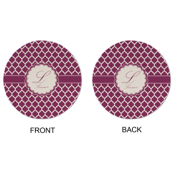 Custom Design - Round Linen Placemats - APPROVAL (double sided)