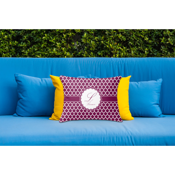 Custom Design - Outdoor Throw Pillow  - LIFESTYLE (Rectangular - 20x14)