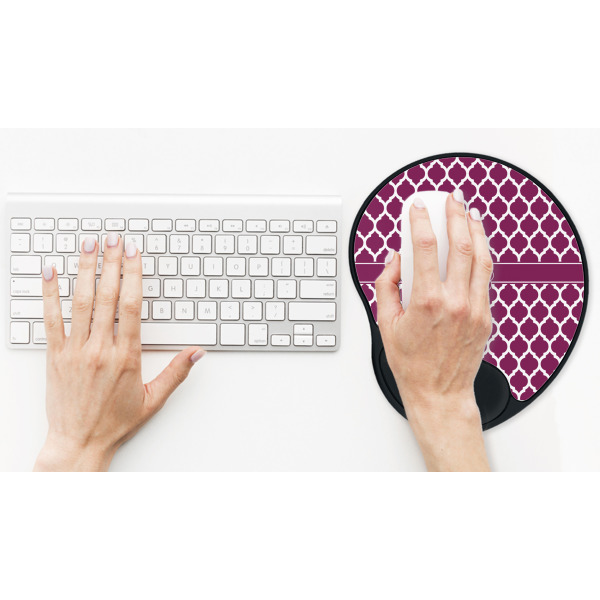 Custom Design - Mouse Pad with Wrist Rest - LIFESYTLE 2 (in use)