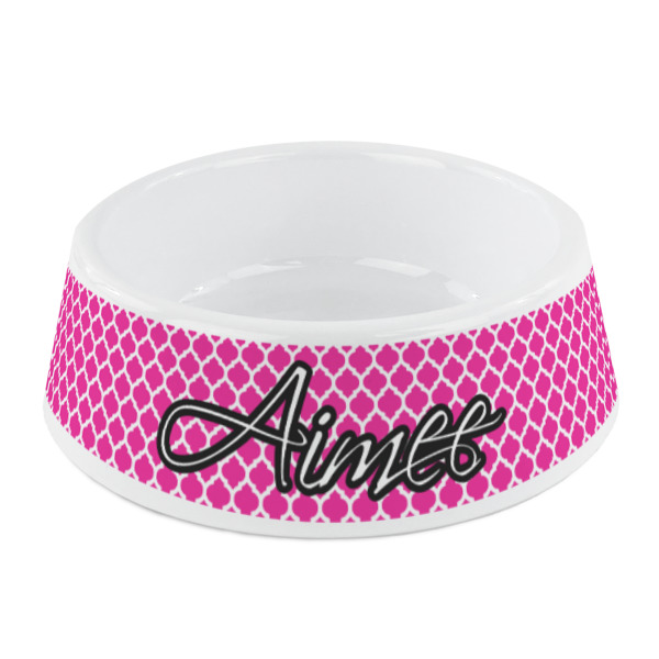 Custom Moroccan Plastic Dog Bowl - Small (Personalized)