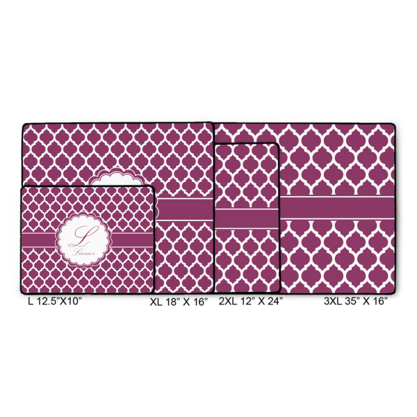 Custom Design - Gaming Mats - Size Chart