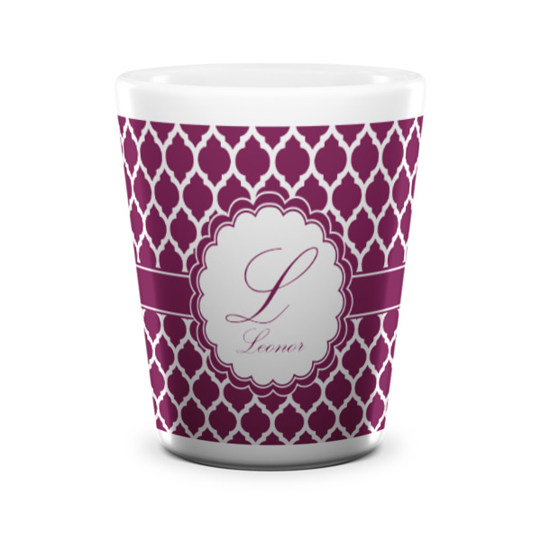 Custom Design - Ceramic Shot Glass - White - Front