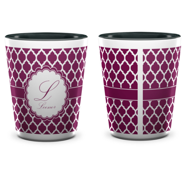 Custom Design - Ceramic Shot Glass - Two Tone - Front & Back