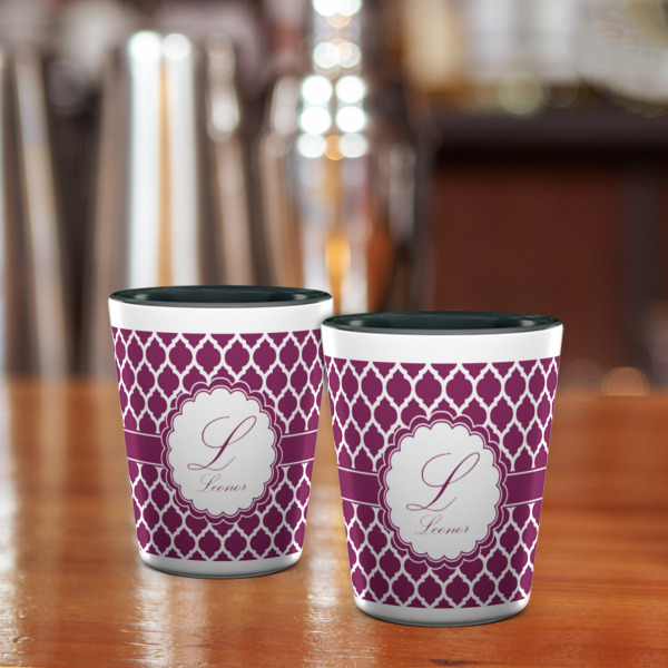 Custom Design - Ceramic Shot Glass - Two Tone - Lifestyle