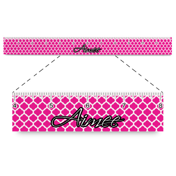 Custom Moroccan Plastic Ruler - 12" (Personalized)