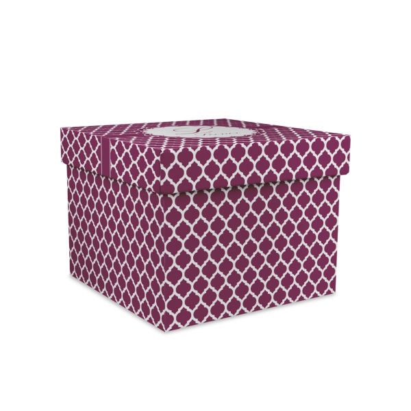 Custom Moroccan Gift Box with Lid - Canvas Wrapped - Medium (Personalized)