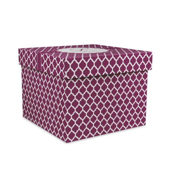 Custom Moroccan Gift Box with Lid - Canvas Wrapped - Large (Personalized)