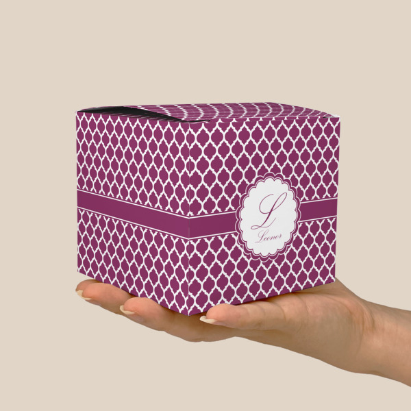 Custom Design - Cube Favor Gift Box - Scale View