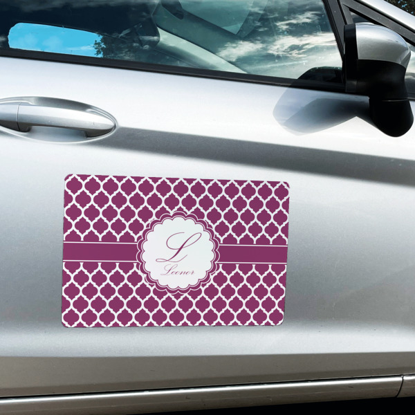 Custom Design - Large Rectangle Car Magnets- In Context