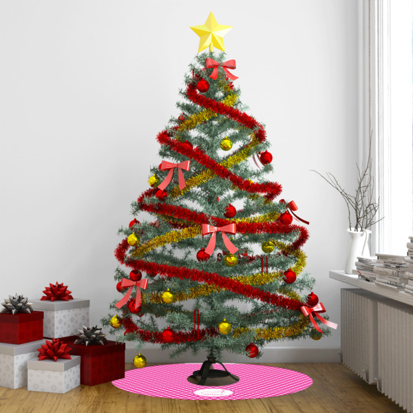Custom Design - Tree Skirt - In context