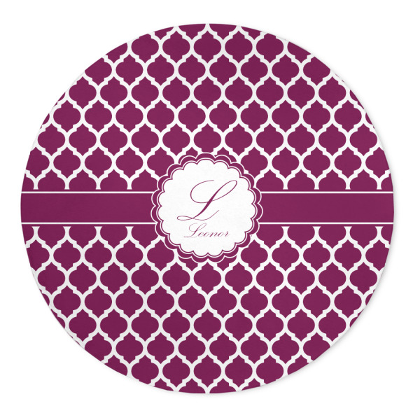 Custom Moroccan 5' Round Indoor Area Rug (Personalized)