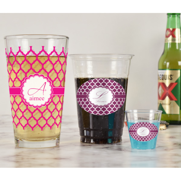 Custom Design - Pint Glass - Full Fill w Transparency - In Context