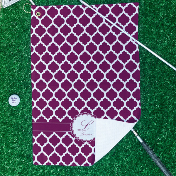 Custom Design - Waffle Weave Golf Towel - In Context